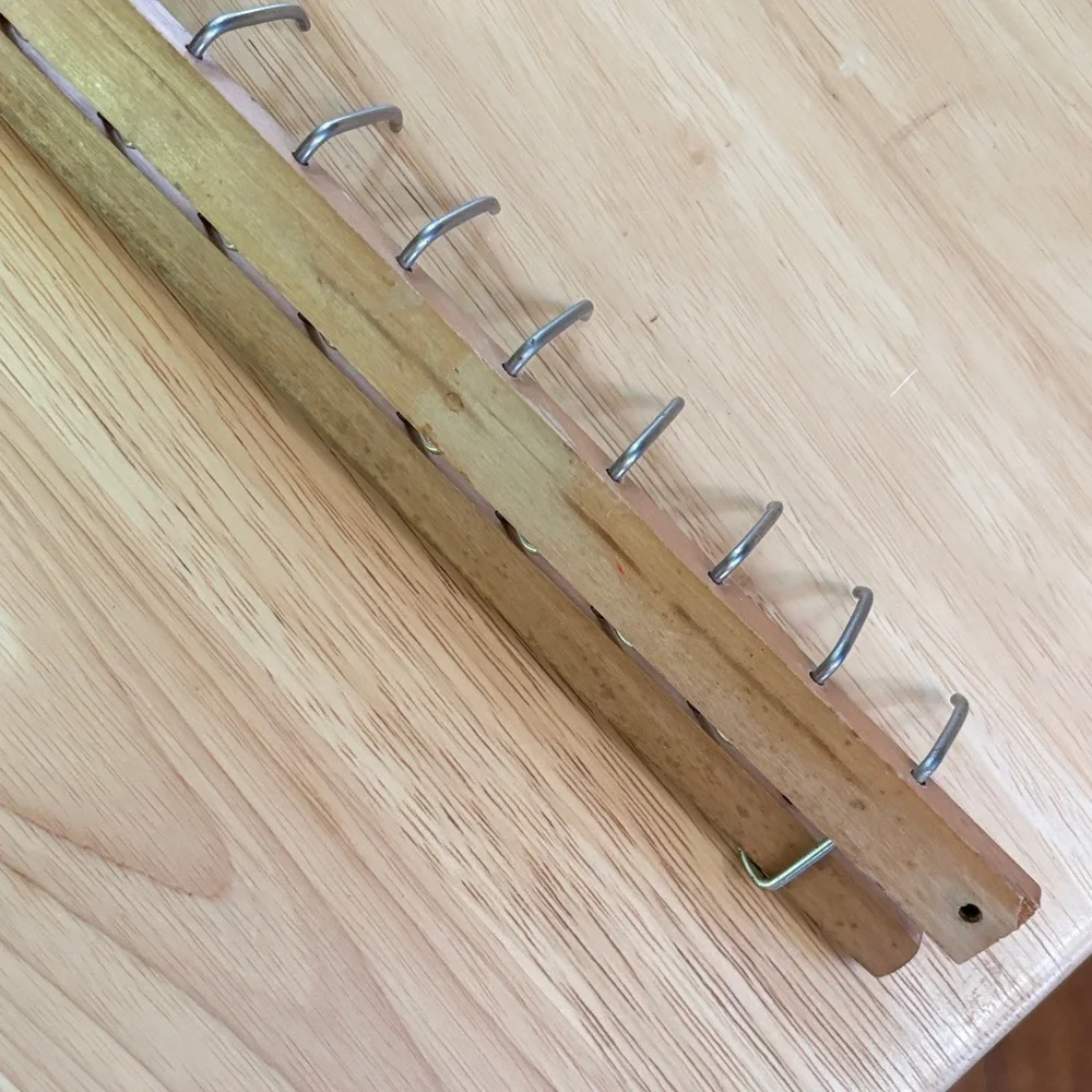Vintage Mid-Century Modern Wood & Metal Tie Rack – MCM Closet Organizer